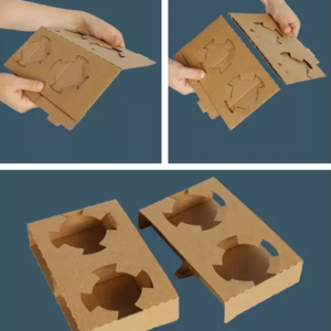 2/4-Cups Takeout Tray Coffee Cup Holder Milk Tea Cup Carrier