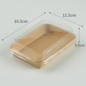 1103# Brown Kraft Paper Tray Cake Swiss Roll Cookie Box Medium