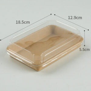 1105# Brown Kraft Paper Tray Cheesecake Slice Box Container Medium