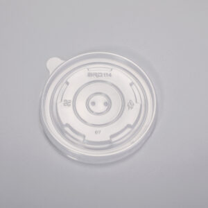 ￠114 PP Lid for 440ml/530ml Paper Bowl With Kraft Color Printed Gelato Tub Soup Cup Paper Bucket