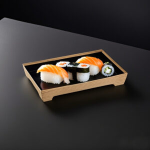 Premium Sushi Box Sashimi Tray Appetiser Dim Sum Takeaway Box + Clear Lids